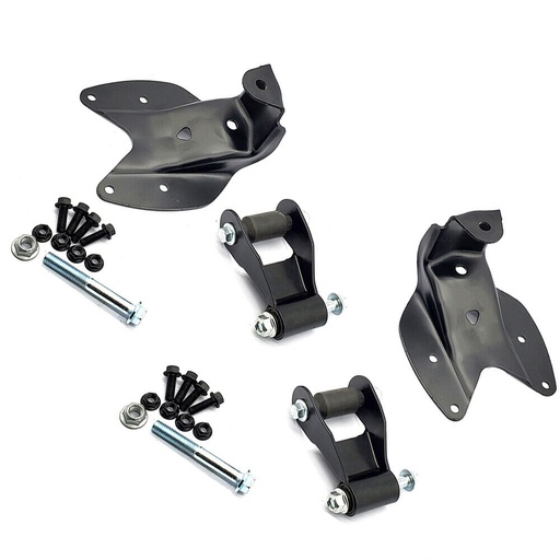 [SW09445] Rear Leaf Spring Shackle Bracket Hanger Kit For Ford F150 F250 Pair