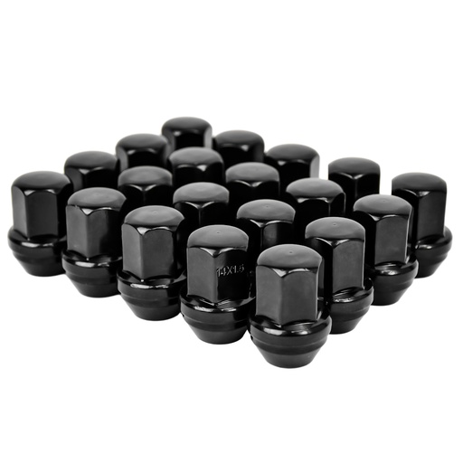 [LN20803] 14x1.5 Black Lug Nuts For Dodge Challenger Charger 20pcs