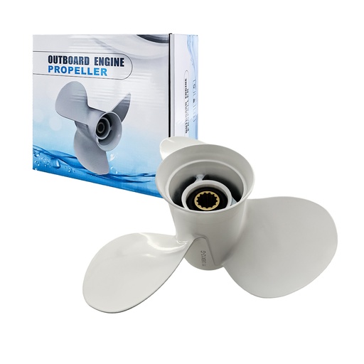 [BP21872] 11 3/8 x 12 Aluminum Propeller Fit Yamaha Outboard Engines 40-60HP Replace 663-45952-02-EL