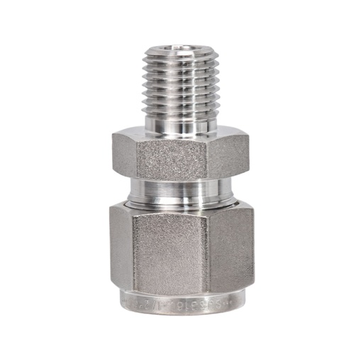 [XZ22526] Stainless Steel Connector Fitting 1/2" Tube OD X 3/8" Male NPT SS-810-1-6