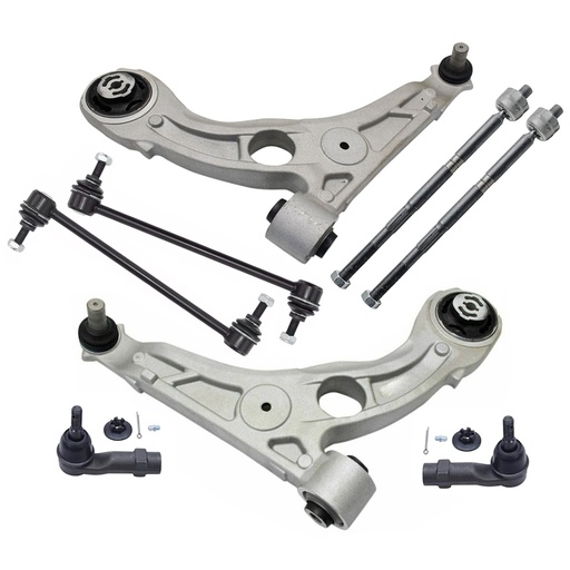 [SS21896] 2015 2016 2017 Chrysler 200 Front Lower Control Arm Suspension Kit With Lower Ball Joints Tie Rods Sway Bar Links Except 17 in (432mm) Wheels 8pcs